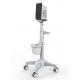 Adjustable Height Patient Monitoring System Medical Mount / Move Trolley Solution