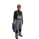 Two Tone Contrast Winter Bib And Brace Work Trousers Soft Material With Tear Resistance