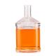 High Weight Square Clear Empty Glass Bottles for Liquor 250ml 500ml Extra Flint Embossed