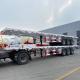 20FT 40FT Tri Axles Flat Bed Trailer with Customization and Jost Two Speed Support Leg