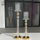 New Design Set Gold Candle Holder Stand Metal Wedding Decoration Supplies Centerpieces