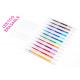Bright Color Retractable Friction Erasable Pens Smooth Writing Drawing