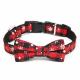 Adjustable Bow Tie Christmas Pet Collar With Safety Locking Buckle Breakaway Neck Strap