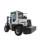 White Heavy Duty Forklift Truck 4200*1800*2700mm Rough Terrain Lift Trucks
