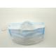 Three Layer Disposable Mouth Mask Medical Surgical Mask Blue And White Side