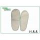 Non Woven Man / Ladies Bathroom Slippers , White Hotel Style Slippers CE Standard