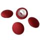 Garments Self Cover Fabric Buttons With Plastic Shank Red Color 16L