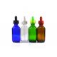 Colorful Glass Dropper Bottles , 1 oz 2 oz 4 oz Boston Round Dropper Bottles