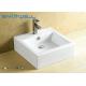 Square Ceramic Counter Top Wash Basin 470×475×160 Mm With CE Certificate