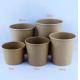 Leakproof Kraft Paper Soup Bowl , Recyclable 12 Oz Soup Cups With Lids