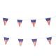 Advertising American Flag Pennant Outdoor And Indoor Use Vinyl Triangular Shape