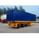 2 And 3 Axle Flatbed Semi Trailer With Capacity 40-70T ISO9001 Standard