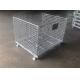 Storage Cages On Wheels Space Saving For Transport Warehouse Supermarket
