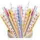 197mm 8mm Coloured Flamingo Fall Red And White Striped Disposable Paper Straws