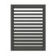 Soundproof Fiberglass Louvered Doors , Grey Aluminium Door With Louvers