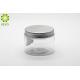 Clear PET Plastic Body Butter Containers 150g Round Shape With Aluminium Cap
