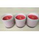 100% paraffin red glass scented candle with wooden wick  packed into gift box