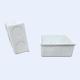 35mm Hight UPVC 1 Way Junction Box With Brass Screws White Color