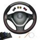 Hand Stitched Leather Suede Steering Wheel Cover for BMW X5 E70 X6 E71 E72 2007-2014