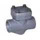 Compact Structure Forged Steel Check Valve Socket Welded Ends Type ISO Approved