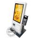 Countertop Receipt Printer Touch Screen Self Service Kiosk POS Terminal 21.5 Inch Apple VAS