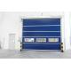 Exterior Wind Load Area High Speed Rolling Door With Absolute Encoder 1.2mm PVC