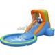 Small size PVC Tarpaulin Inflatable water slide pool for kids with size 4.5m x 2.4m