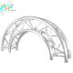 Silver Aluminum Arch Truss Roof Curved Lighting Truss Exhibition Use