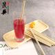 Biodegradable Bamboo Raw Material Organic Natural Fiber Straw Reusable Bamboo Drinking Straw with Cleaner