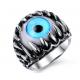 Domineering personality exaggerated eye paragraph titanium steel casting ring