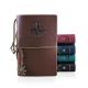 Imitation Leather Cover A5 A6 Brown Kraft Notebook With Daily Weekly Monthly Planner
