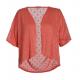 Jacquard Weave Style Ladies Fashion Tops Open Placket OEM Service For Adults
