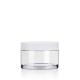 Heavy Wall Crystal PET Plastic Jars 50ml Cosmetic Jars For Facial Mask