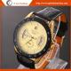 WN01 Mechanical Movement Mechanic Watches Man Leather Watch Hollow Out Rose Gold Watches