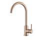 Round neck Steel 304 Rose Gold Kitchen Tap Stainless 316 Copper Faucet America Cupc Water Mixer Wels Tap
