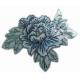 Iron On Twill Flower Embroidered Patches Merrow border