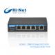 5Port fast unmanaged PoE Switch with Hot-swat protection