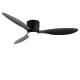 Black 52 Inch Hugger Ceiling Fan ABS Three Blade Ceiling Fan