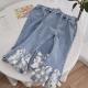 Anti Pilling Children'S Casual Trousers Breathable High Waisted Flared Jeans OEM