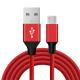 Red Nylon Braid USB 2.0 Cable USB A To Micro Data Transmission Custom Color