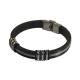 Factory Direct Stainless Steel High Quality Silicone Bracelet Bangle LBI130