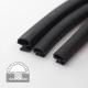 Excellent Ozone Resistance Black EPDM D Seal For Sealing And Gasketing