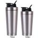 24oz 750ml Insulated Stainless Steel Shaker Bottle With Blenders Double Walled