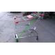 Iron Wire Shopping Cart , Powder Coated Grocery Shopping Trolley With Elevator Wheels
