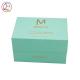 Personalized Perfume Beauty Box Green Color Rectangle Shape Coated Paper