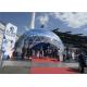 Fashion Design Party Wedding Tent With PVC Wall , Half Sphere Event Tent