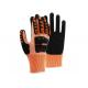Industrial Impact Cut Proof Work Gloves TPR Back Knitted Wrist Cuff
