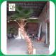 UVG silk fan leaves artificial coconut palm tree in curved trunk for hotel decoration
