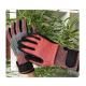 Red 13G HPPE Yarn TPR Impact Resistant Work Gloves For Automotive Industry