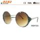 Unisex fashion sunglasses with mirror lens ,made of metal frame, suitable for men and women